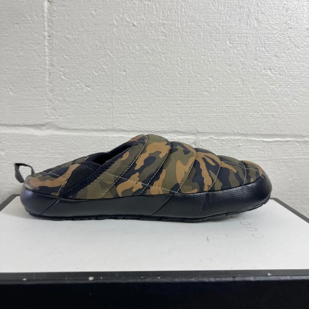 The North Face Thermoball Traction Mule V Camo Green Slippers Slip On Men's 10